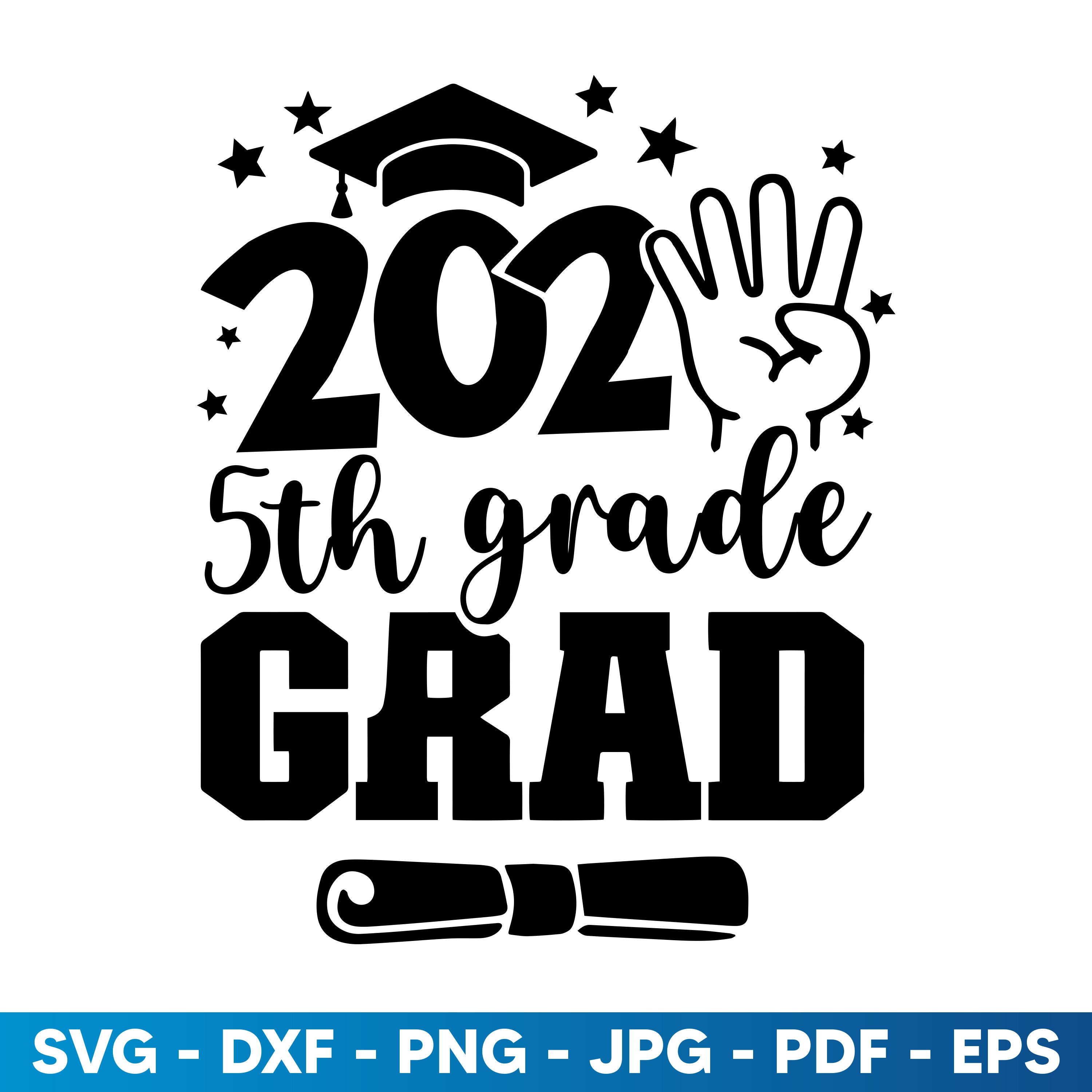 5th Grade Grad SVG, 5th Grade Graduation Svg, Fifth Grade Svg, Fifth ...