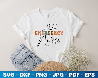 Emergency Nurse Svg, Gift for ER Nurse, Emergency Nurse Shirt, Registered Emergency Nurse, Emergency Department Nurse svg, Digital Download