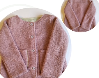 Patrón de costura en PDF para chaqueta reversible infantil: tallas 2-10 años