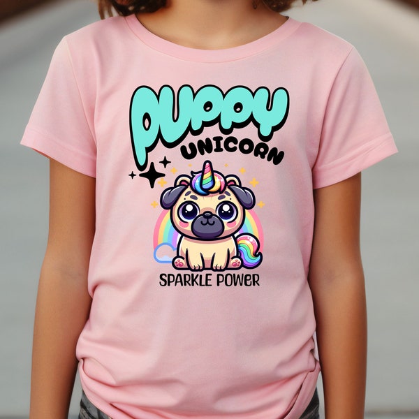 Pug Unicorn, Unicorn, Pug Shirt, Unicorn Shirt, Cute Pug Shirt, Cute Unicorn, Child Shirt, Puppy Unicorn, Puppy Unicorn Shirt