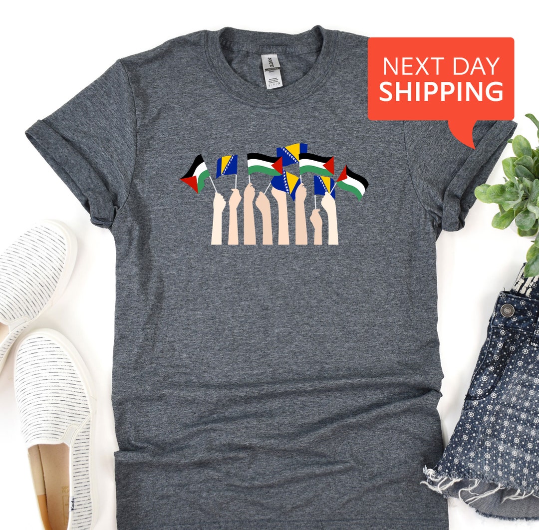 T-shirt Free Palestine / Gaza - Débardeur Avec Drapeau Palestine, Message De Soutien - 4