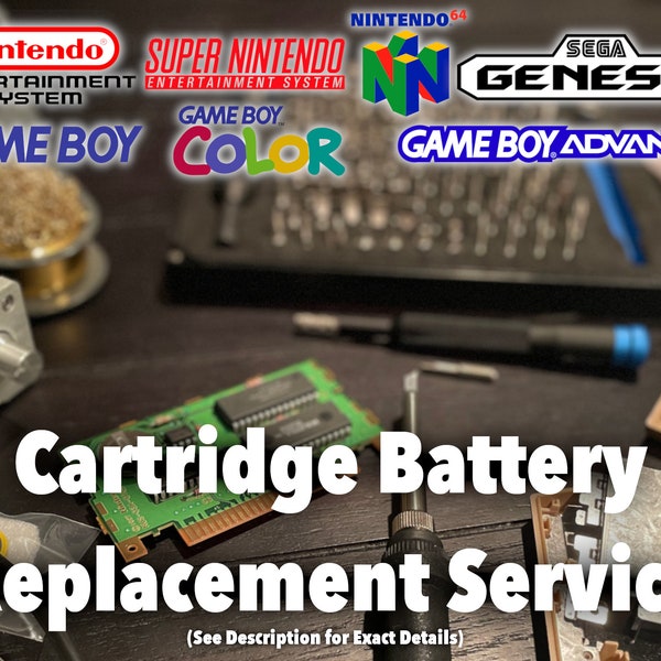 Game Boy Cartridge Battery Replacement Etsy