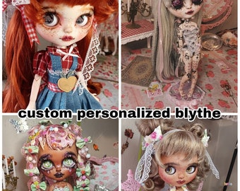 Personalized commission custom ooak blythe doll