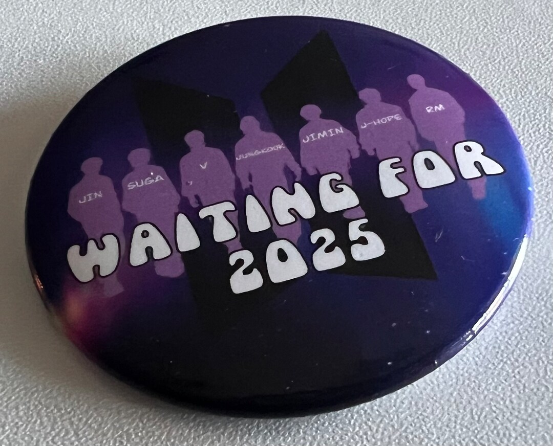 BTS Button Waiting for 2025 - Etsy