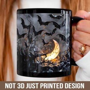 Koffiemok Halloween-spook: spookachtig herfstdecor, gemaakt in de VS