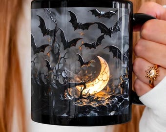 Halloween Ghost Coffee Mug: Spooky Fall Decor, USA Made