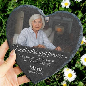 Personalized Memorial Stone, Memorial Garden Stone, Remembrance Stone,Sympathy Gift for Loss of,Bereavement Gift,Custom Family Memorial Sign