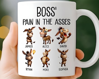 Custom Funny Boss Gift Mug, Personalized Coworker Coffee Cup