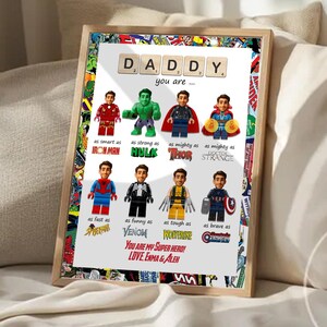 Bestes Papa Superheld Geschenk, maßgeschneiderte Superheld Papa Geschenk, Vatertagsgeschenk, personalisierte Super Papa, Geschenk für Papa, Papa Superheld Digitale Datei