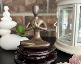 Round Wood Display Riser | Decorative Stand for Crystals, Plants, or Candles