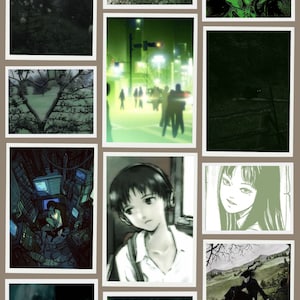 Dark Green | Grungecore/Anime Wall Collage Kit (DIGITAL DOWNLOAD) |Pinterest Prints | Aesthetic Collage Kit