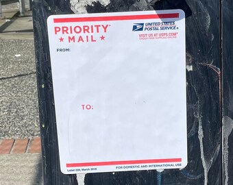 Magnetic Whiteboard - Priority Mail Single