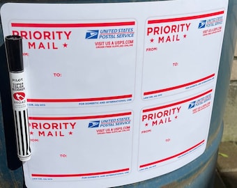 Pizarra magnética - Priority Mail Quad