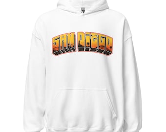 San Diego Cityscape Serape Golden Hour Hoodie