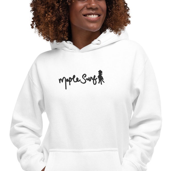 Maple Surf Embroidered Logo Hoodie