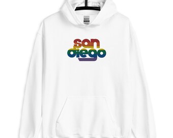 Sudadera con capucha bordada con el orgullo de San Diego