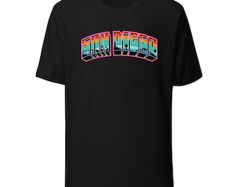 Camiseta con el paisaje urbano de San Diego