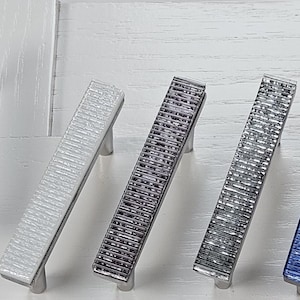 Riffs Collection Long Pull – 6”, 8”, 12”, 16”, 18” Cabinet Handle | Modern Drawer Pull Designed for Luxury Kitchens & Furniture USA Handmade