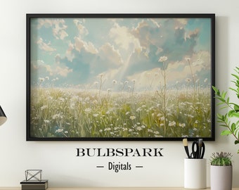 Wild Flowers in Paradise - Landscape & Scenery | Bright Peaceful Nature Print | JPEG Images - 300 DPI | Bulbspark Digitals - PRINTABLE