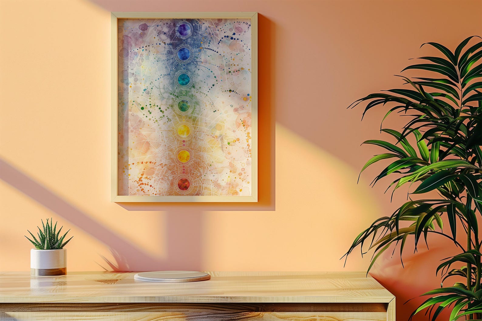 Abstract Chakras - Spiritual Life | Colorful Watercolor Print | High ...