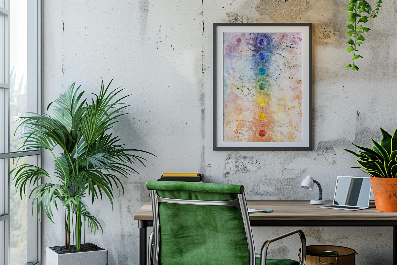 Abstract Chakras - Spiritual Life | Colorful Watercolor Print | High ...