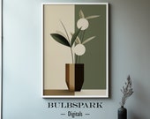 Prosperity - Houseplant Simplicity | Minimalist Boho Art - Peaceful Neutral Decor | 300 DPI Printable - Words of Power | Bulbspark Digitals