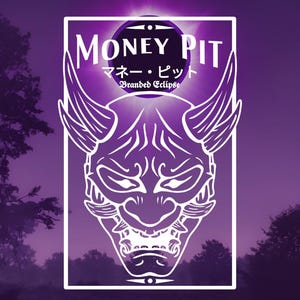 Geld Grube Oni Maske Banner