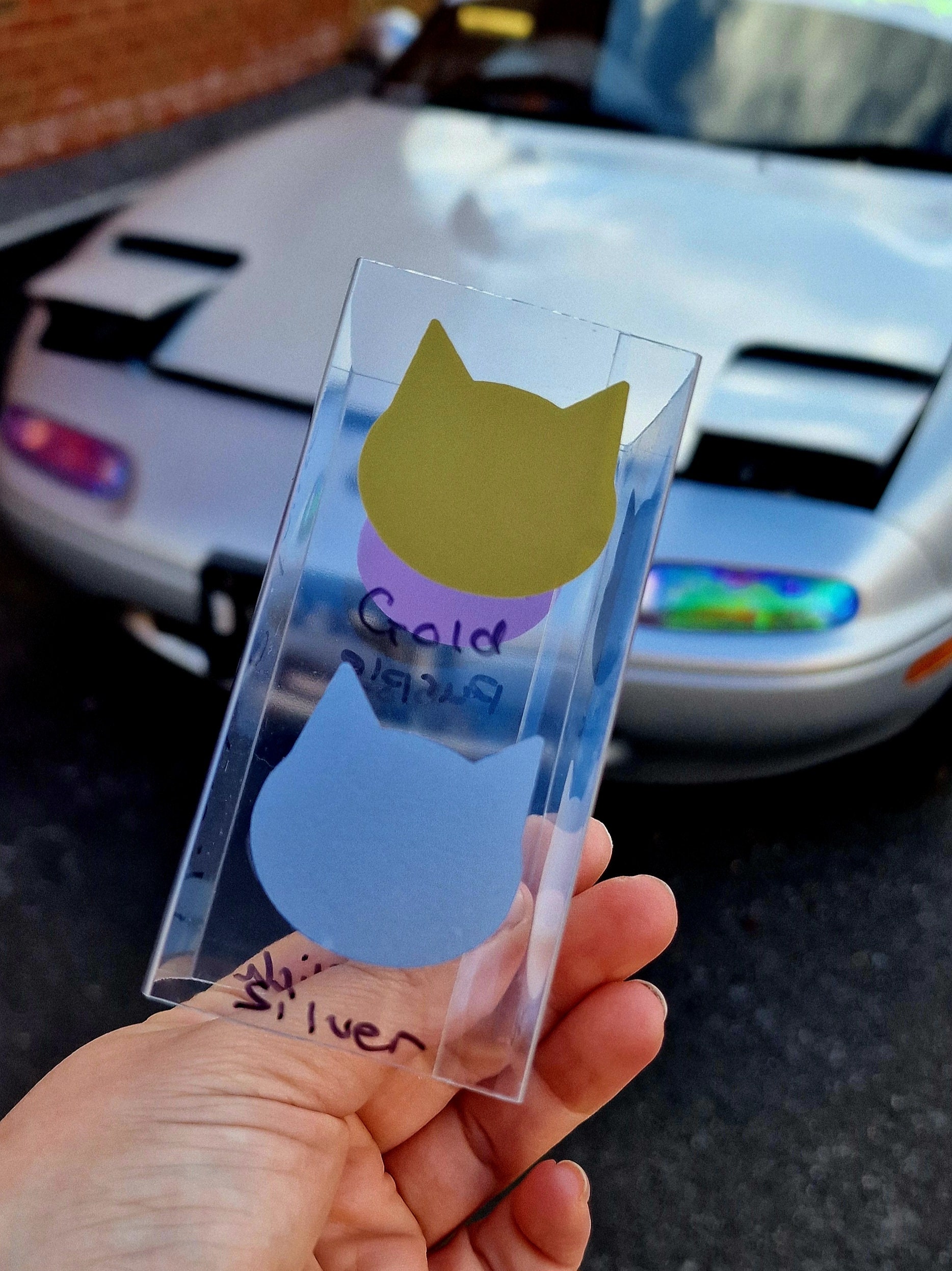 Inverted Peeking Cat Sticker - Etsy