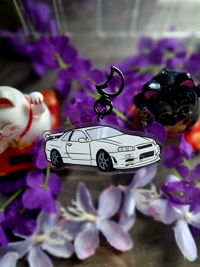 Nissan GTR Skyline R34 Acrylic Keychain Pre-order - Etsy