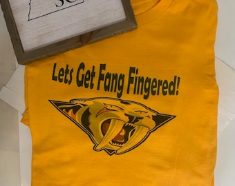 Fang Fingered! - Yellow or Tan - T shirt