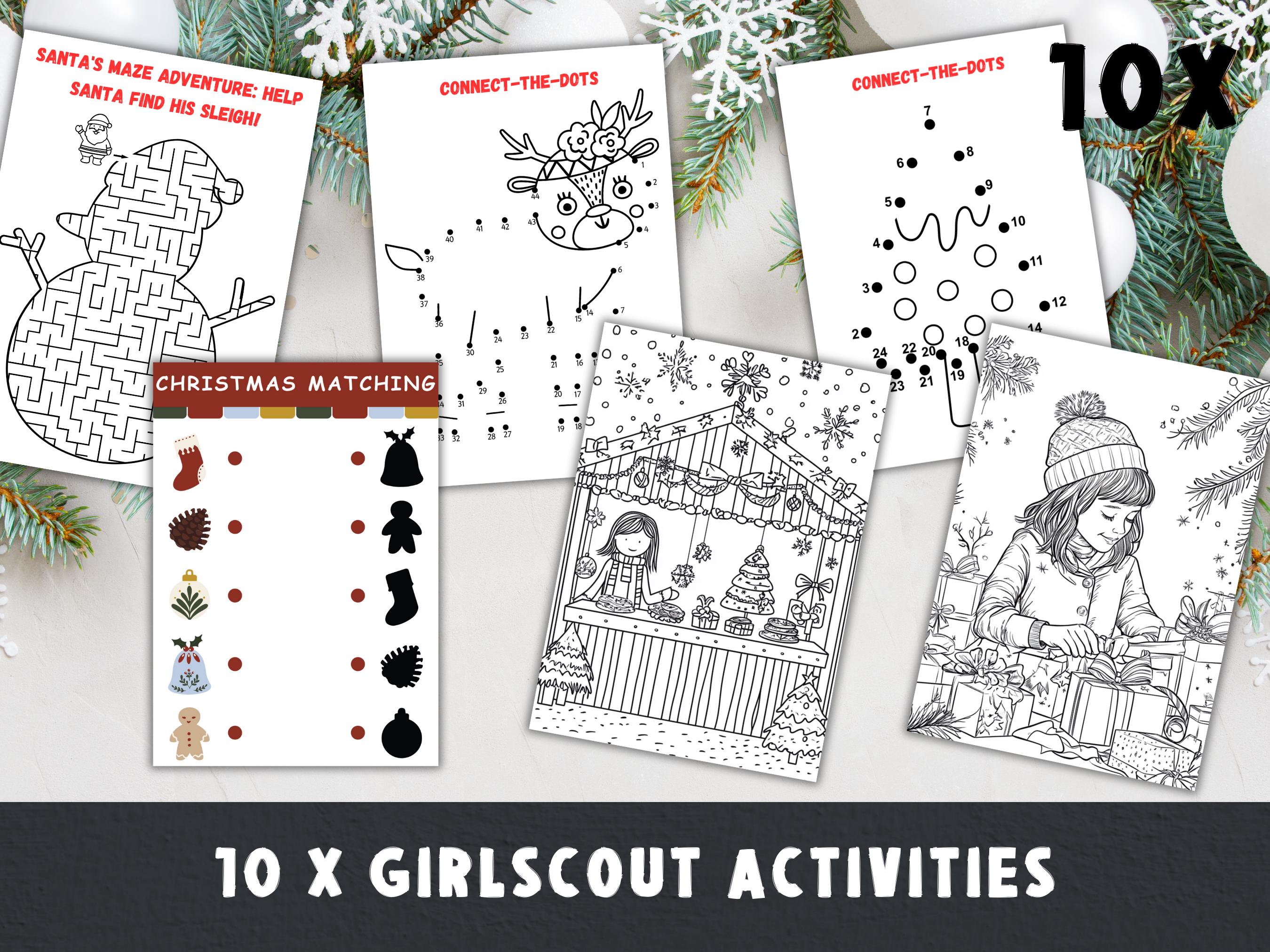 Girl Scout Coloring Pages Girl Scout Meeting Activity Girl Scout ...