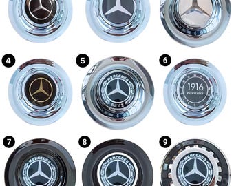 Mercedes Center Floating Caps 4 pcs-Free Shipping!