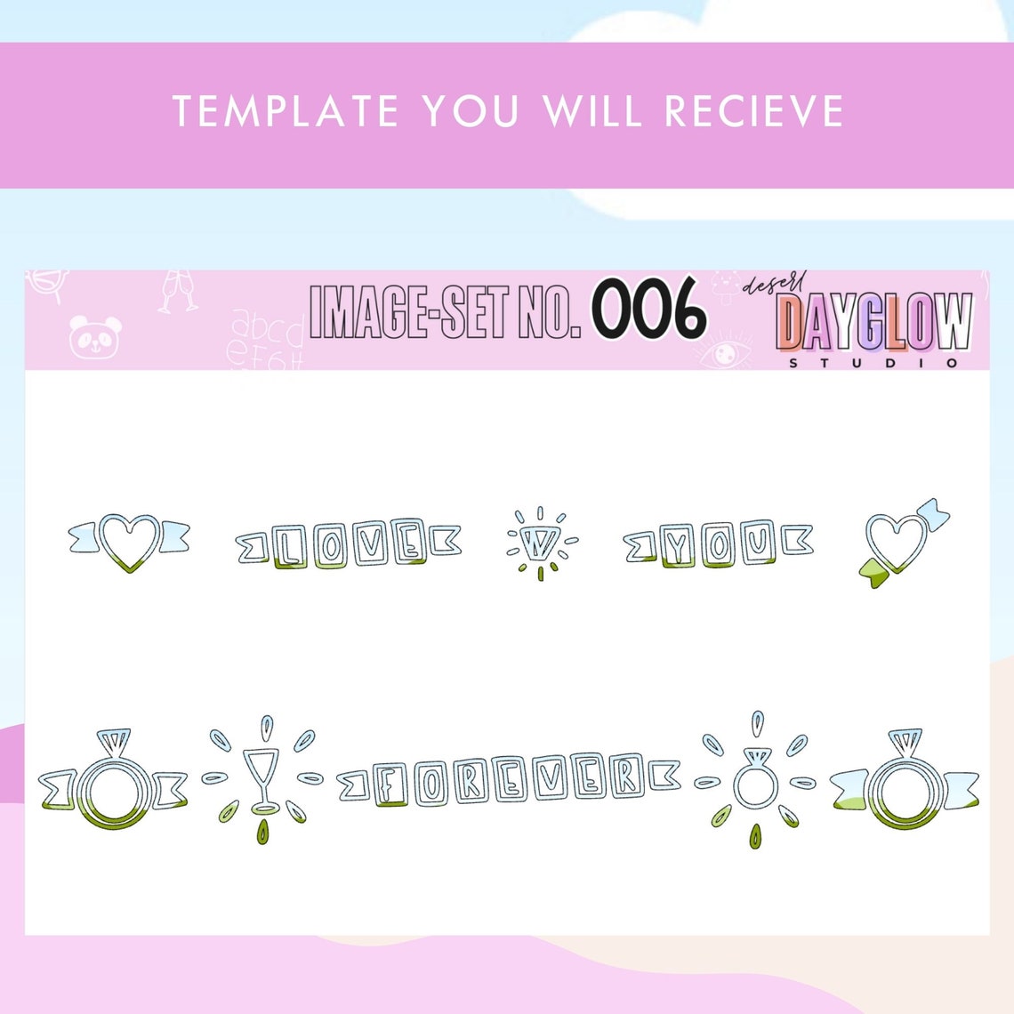 VALENTINES DAY, Custom Editable Canva Images / Picture Frames, Drag and ...