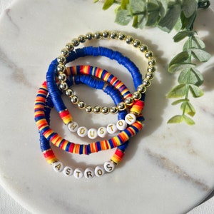 Houston Baseball Bracelets | Houston Astros Inspired Bracelets,  Space City, Baseball Bracelets