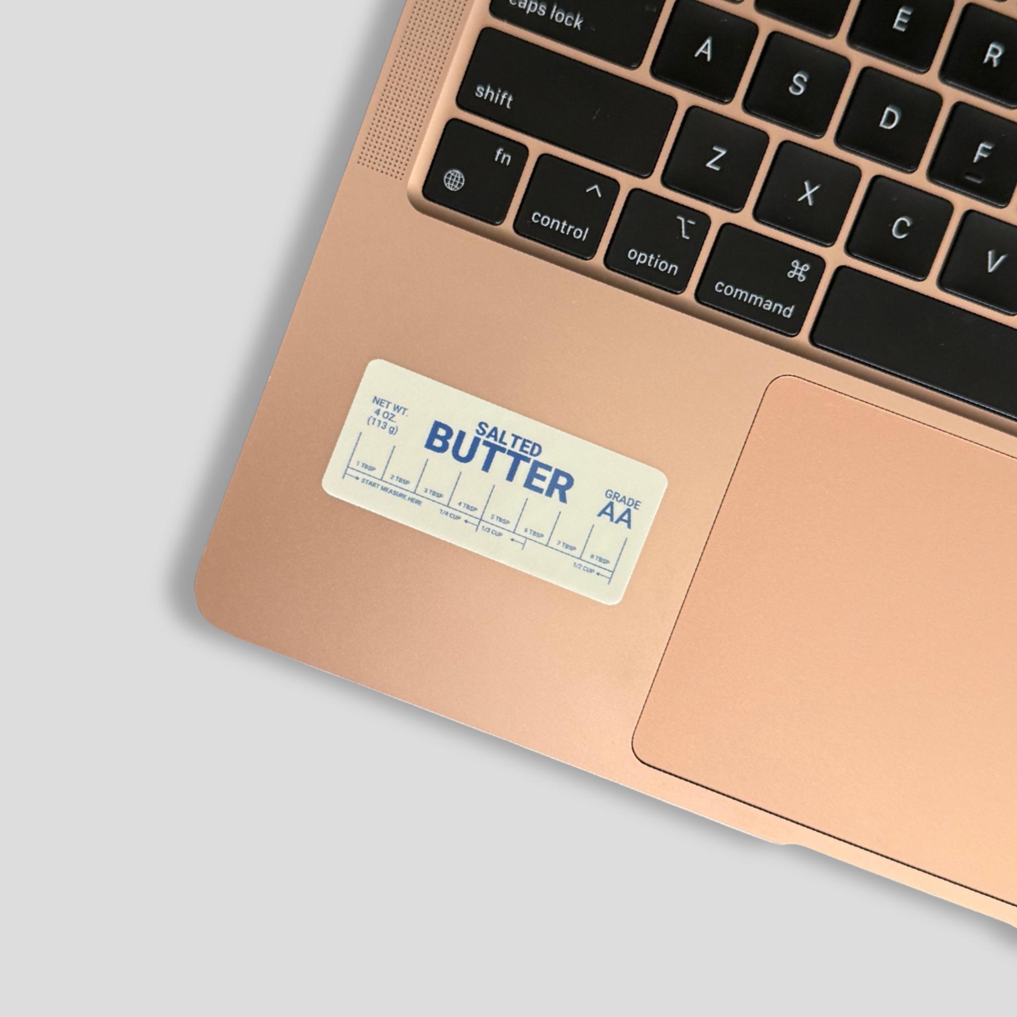 Salted Butter Vinyl Sticker for Baker Laptop Decor Funny Design ...