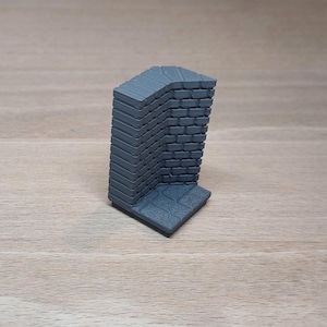 Tuiles diagonales 1 x 1 J (coupées) • Dungeon MagBits • Série de briques • Compatible avec les tuiles de donjon • Terrain modulaire imprimé en 3D • RPG de table