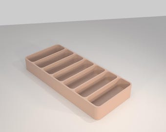 Separate Insert with 7/14/21 slots • for the Personalised Weekly Pill Case • ca. 170x74x22 mm