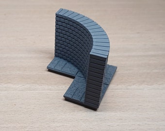 2x2 Curved tiles (cutout) • Dungeon MagBits • Brickwork series • Compatible with Dungeon Tiles • 3D printed modular Terrain • Tabletop RPG