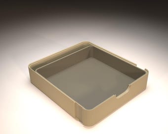 Modular Drawers • one unit add-on • one drawer with insert • ca. 250x250x60 mm • 3D printed Accessories for your modern home and office