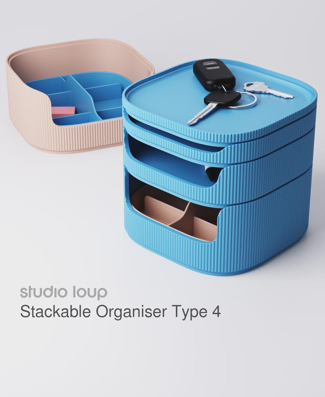 Stackable Organizer Type 4 Style 1 • Ca. 153x153x150 Mm (5 Parts) • 3D ...