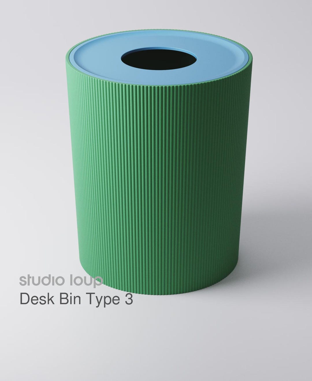 Desk Bin (type 3 - Ridged) • Three Sizes Available • 3D Printed ...
