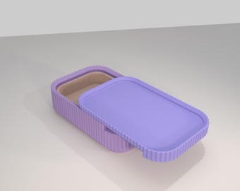 Estojo deslizante empilhável (versão curta) • opcionalmente com nome personalizado • aprox. 96x63x30 mm • Acessórios impressos em 3D para sua casa moderna