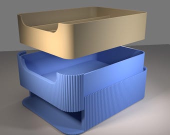 Modulaire laden • één aanbouwdeel • één lade met inzetstuk • ca. 143 x 183 x 58 mm • 3D-geprinte accessoires voor je moderne huis en kantoor