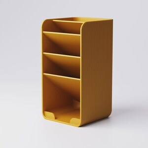 Pennhållare/skrivbordsorganisatör i flera nivåer • ca. 93x97x178 mm • 3D-printade tillbehör för ditt moderna hem och kontor bild 3