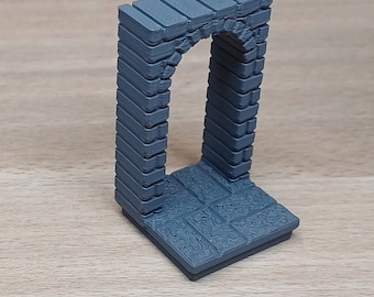 1x1 Arch tiles • Dungeon MagBits • Brickwork series • Compatible with Dungeon Tiles • 3D printed modular Terrain • Tabletop RPG