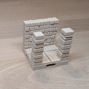NOUVEAU DESIGN • 2 x 2 pièces en T pour le couloir • Série de carreaux de donjon en grès écaillé • Terrain modulaire imprimé en 3D avec. Bases magnétiques, RPG de table