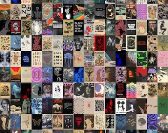 160 PCS Aesthetic Grunge Vintage Wall Collage Kit, Fairy Grunge Wall Collage, Vintage Grunge Aesthetic Room Decor, Digital Download