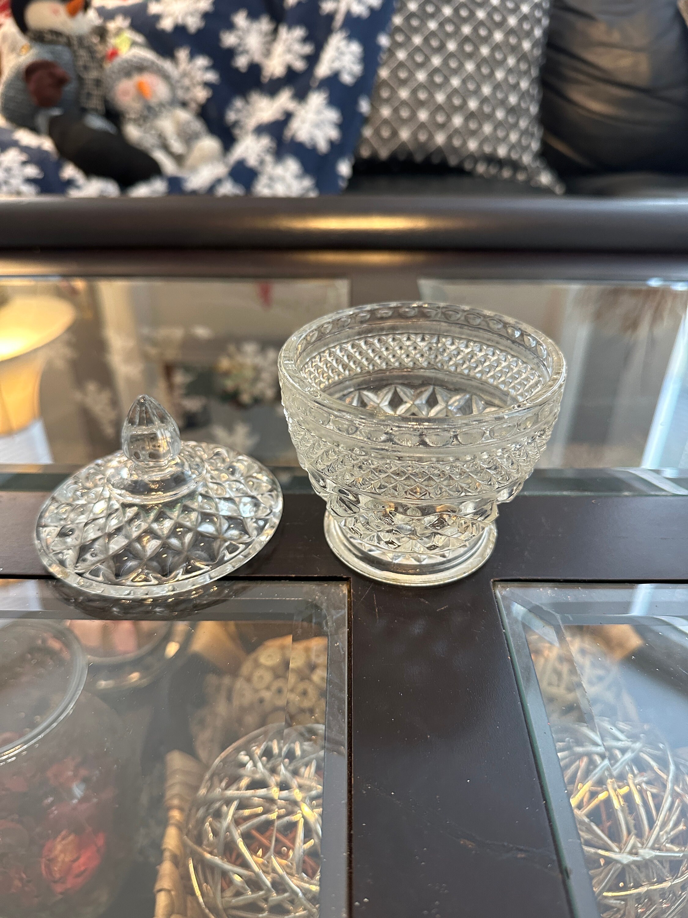 ヴィンテージ ウェックスフォード シュガーボウル（蓋付き