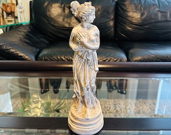 Vintage Pandora Statue - Handcrafted Mythological Goddess Figurine | Home Decor & Collectibles