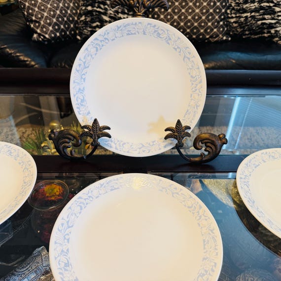 Corelle Sand and Sea Dinner Plates – Set of Vintage Corning Ware